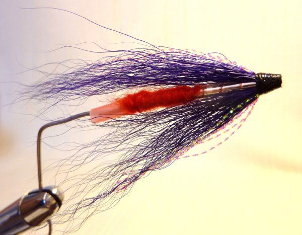 Nr 16 Blå Lila Bucktail Silverkrus